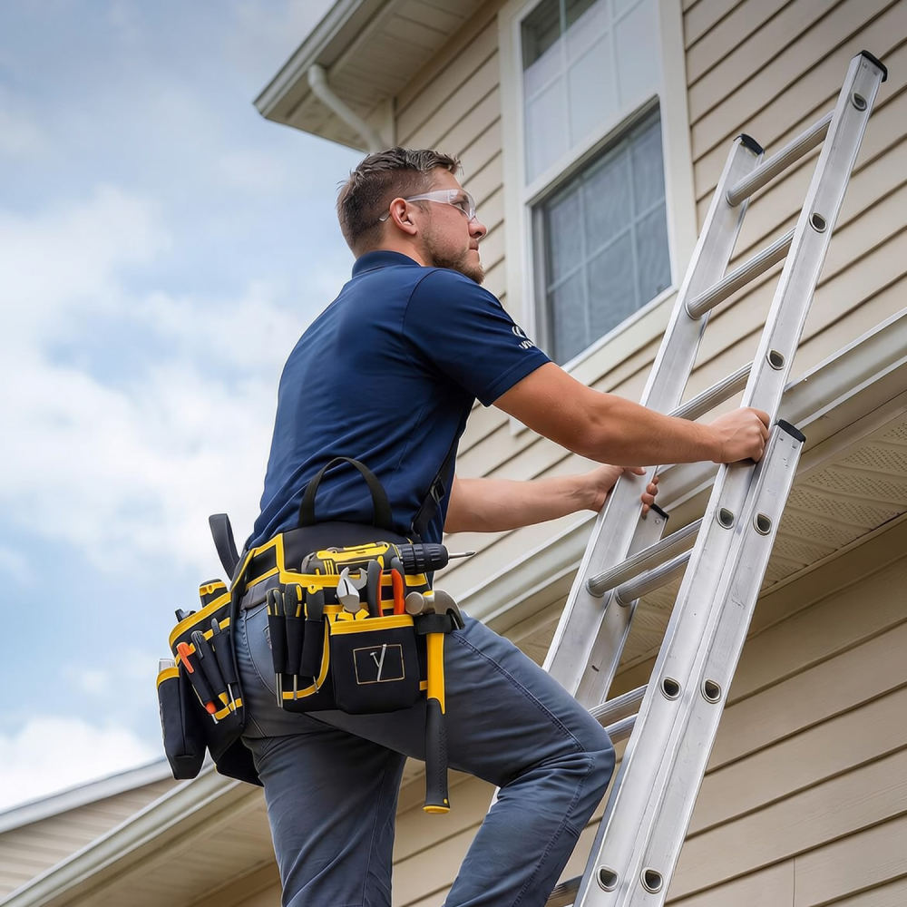 Heavy Duty Tool Organizer Pouc - Heavy Equipment Electrician ulasan dan harga